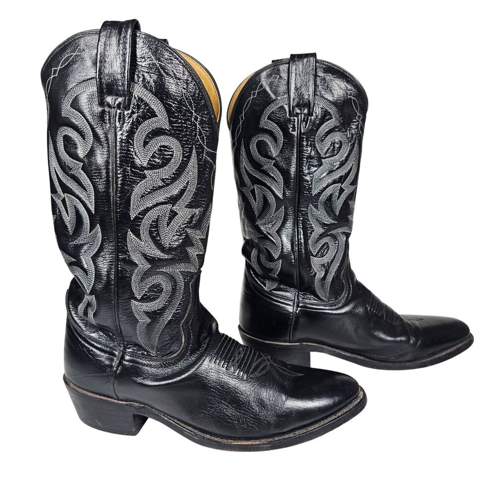 Dan Post Men's Milwaukee Western Cowboy Boots DP2110 Leatherβ Black 8.5